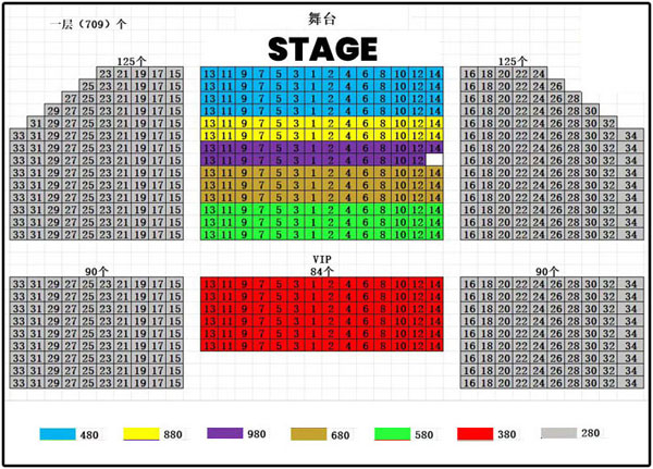 Chaoyang Theatre Seats Chart